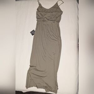 Lulu's Chic Khaki Maxi Dress